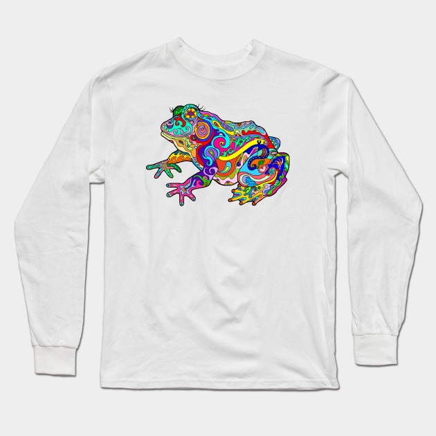 Mr. Ribbitus Maximus Long Sleeve T-Shirt by Art by Deborah Camp